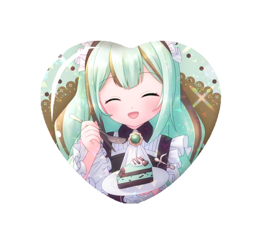【受注生産】誕生日記念◇ハート型缶バッジ2