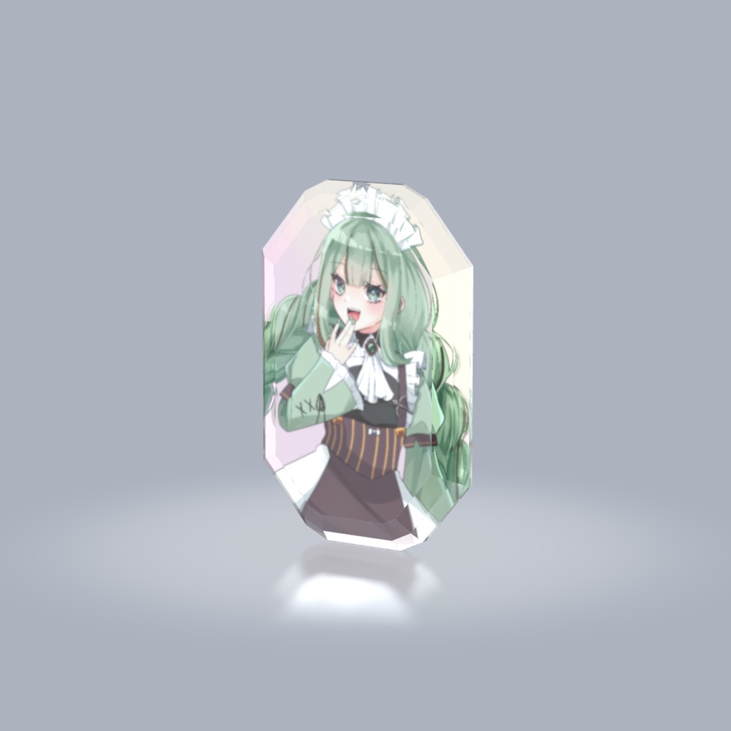 【受注生産】宝石カット風アクリルキーホルダー【26日18:00まで期間延長中】