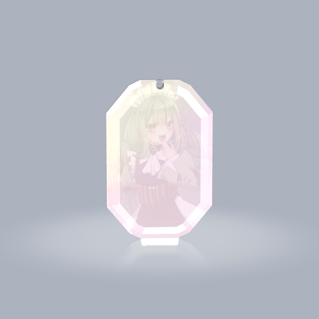 【受注生産】宝石カット風アクリルキーホルダー【26日18:00まで期間延長中】