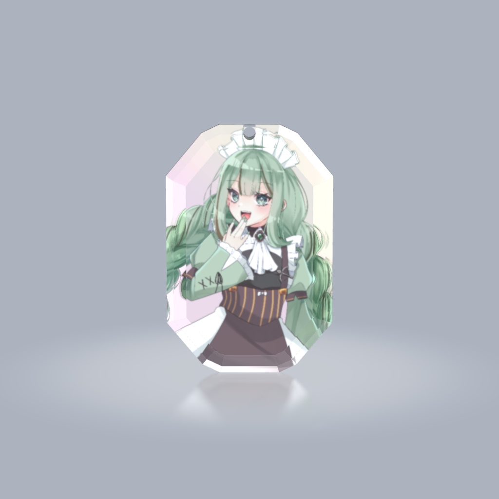 【受注生産】宝石カット風アクリルキーホルダー【26日18:00まで期間延長中】
