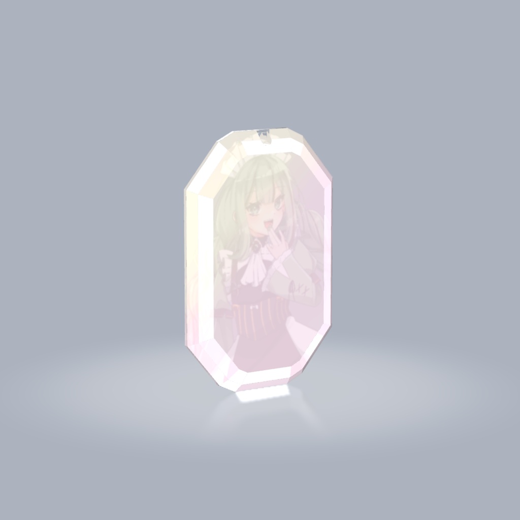 【受注生産】宝石カット風アクリルキーホルダー【26日18:00まで期間延長中】