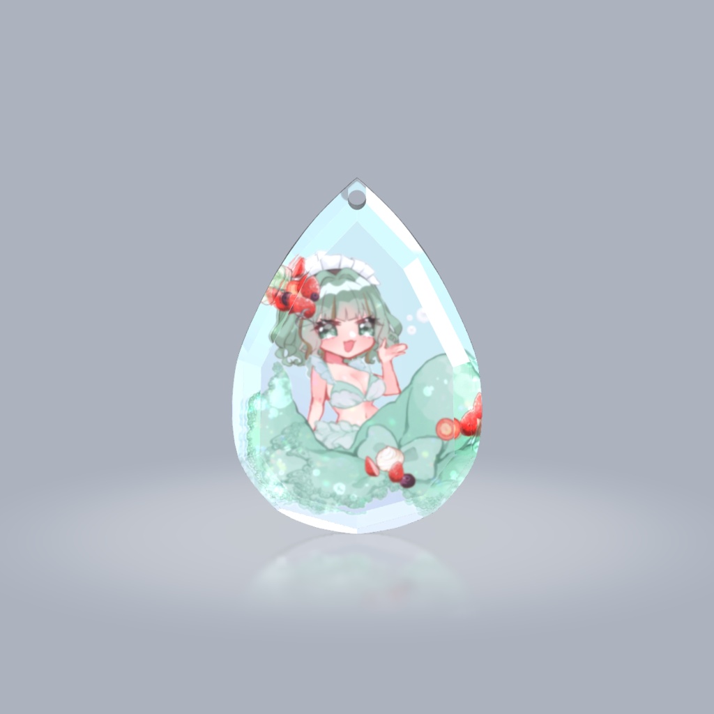 【受注生産】宝石カット風アクリルキーホルダー【26日18:00まで期間延長中】