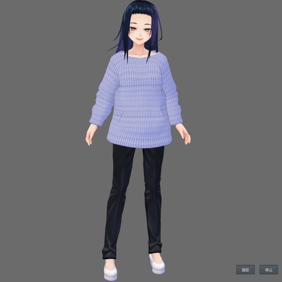 【Vroid】シンプルニット(全40色/無料版あり)