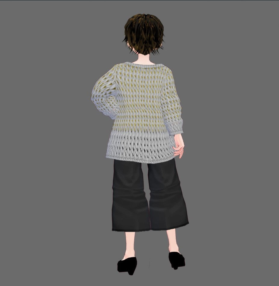 【Vroid】ざっくりカーディガン(無料版4色/有料版10色)