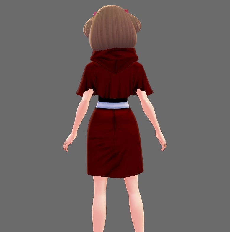 【Vroid】赤ずきんちゃんセット(男女兼用)