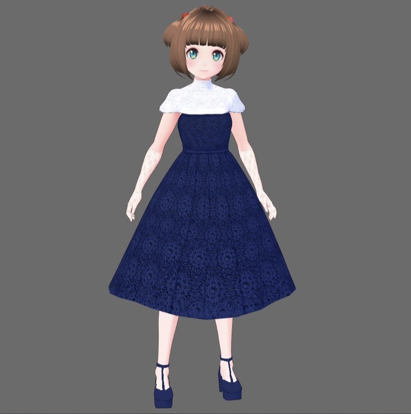 【Vroid】ウエディングドレスセット(無料版あり/男女兼用)