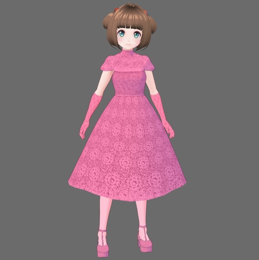 【Vroid】ウエディングドレスセット(無料版あり/男女兼用)