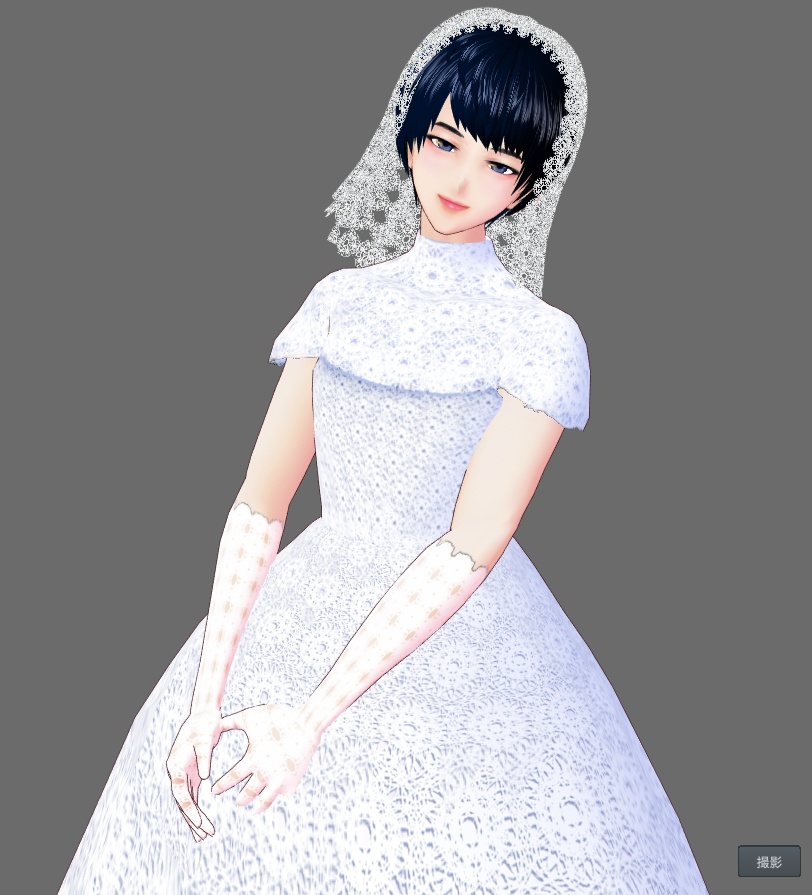 【Vroid】ウエディングドレスセット(無料版あり/男女兼用)