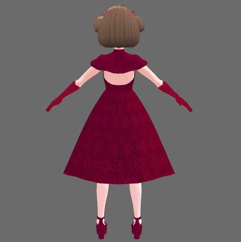 【Vroid】ウエディングドレスセット(無料版あり/男女兼用)