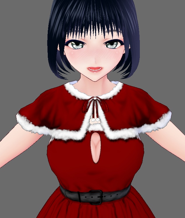 【Vroid】サンタクロースドレスセット(男女兼用)