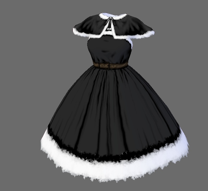 【Vroid】サンタクロースドレスセット(男女兼用)