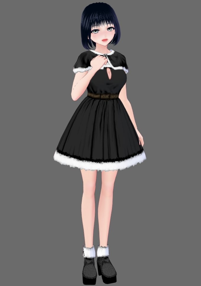 【Vroid】サンタクロースドレスセット(男女兼用)