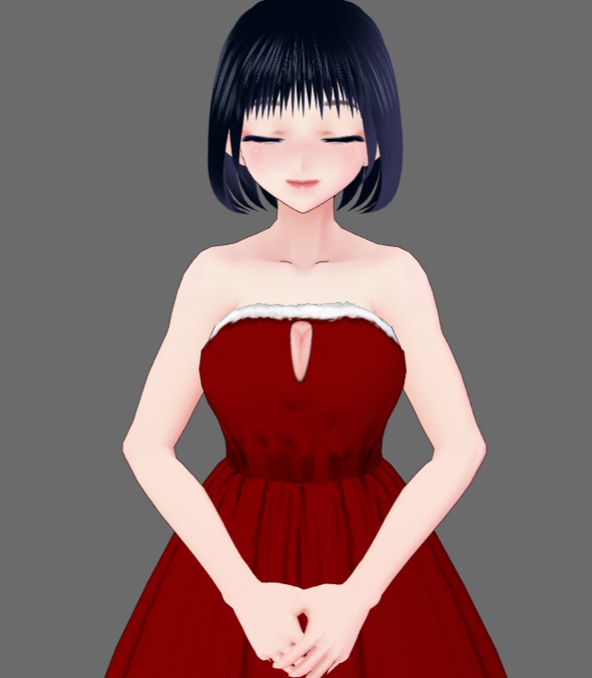 【Vroid】サンタクロースドレスセット(男女兼用)