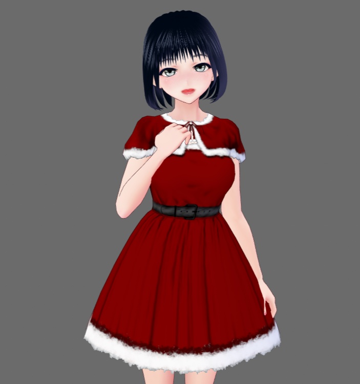 【Vroid】サンタクロースドレスセット(男女兼用)