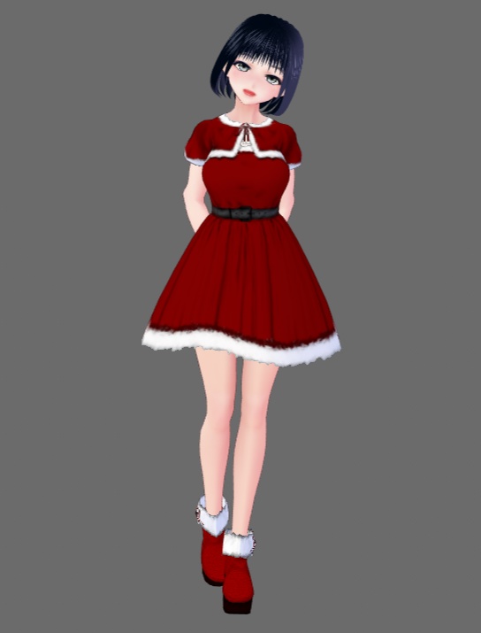 【Vroid】サンタクロースドレスセット(男女兼用)