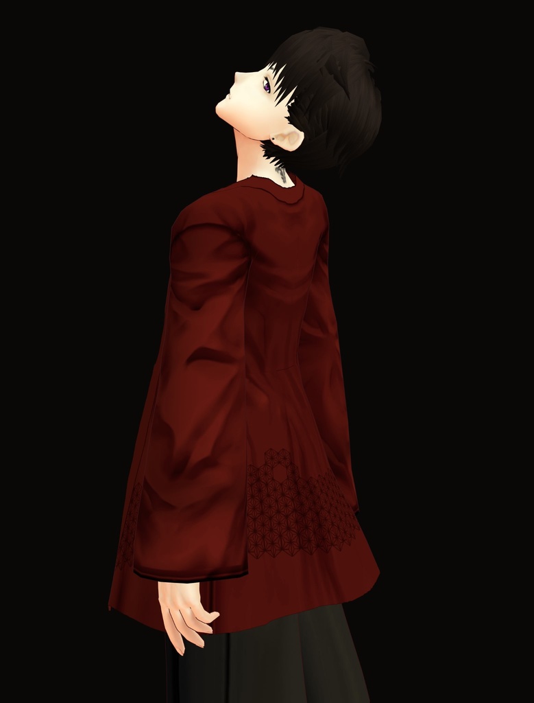 【Vroid】羽織&男袴セット(男女兼用)