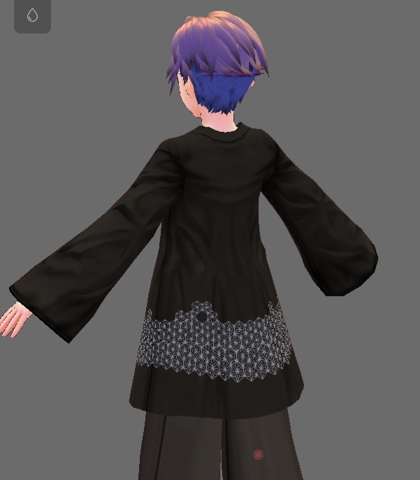 【Vroid】羽織&男袴セット(男女兼用)