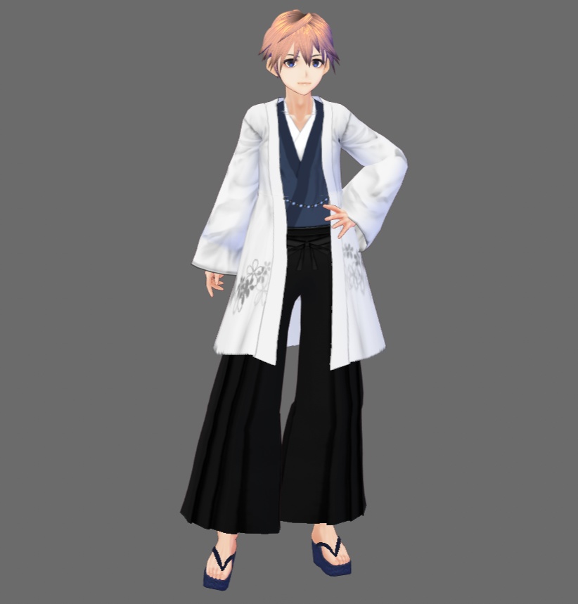 【Vroid】羽織&男袴セット(男女兼用)