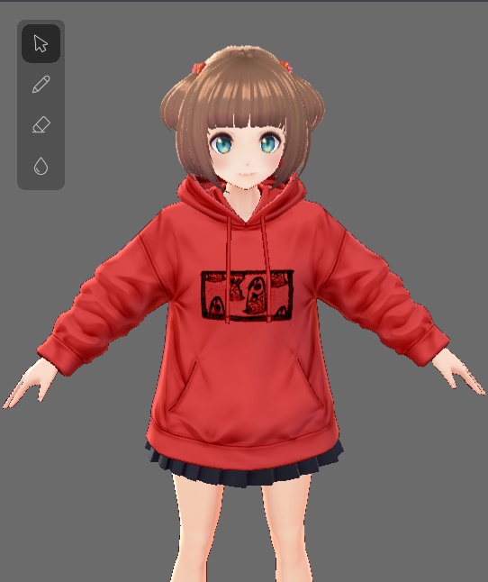 【Vroid】変パーカー・スターゲイザーパイ(全8色/無料版あり)