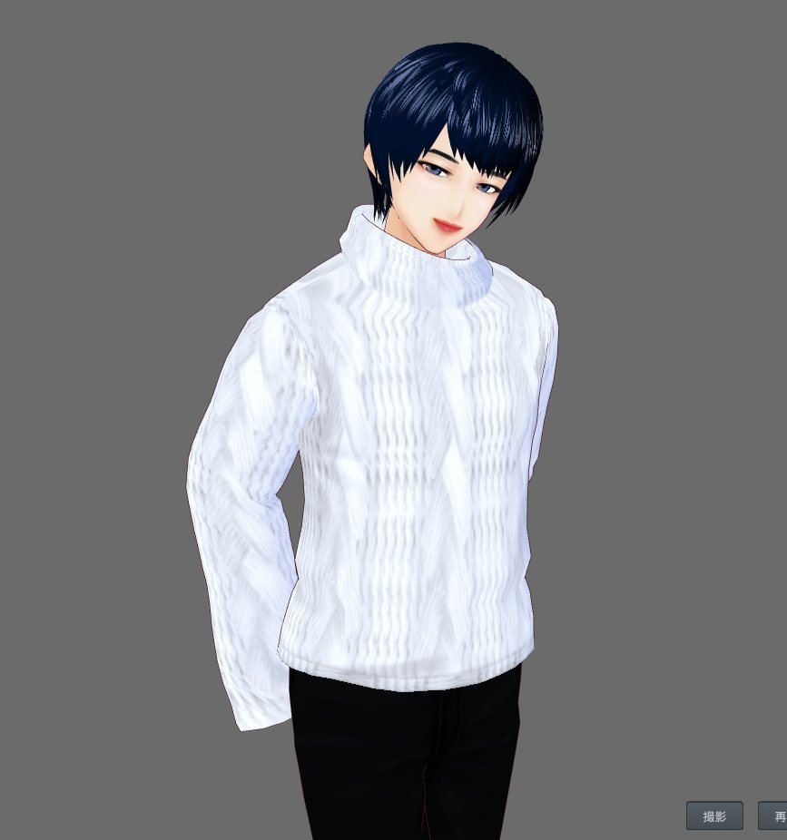 【Vroid】タートルネックセーター(男女兼用/全20色)