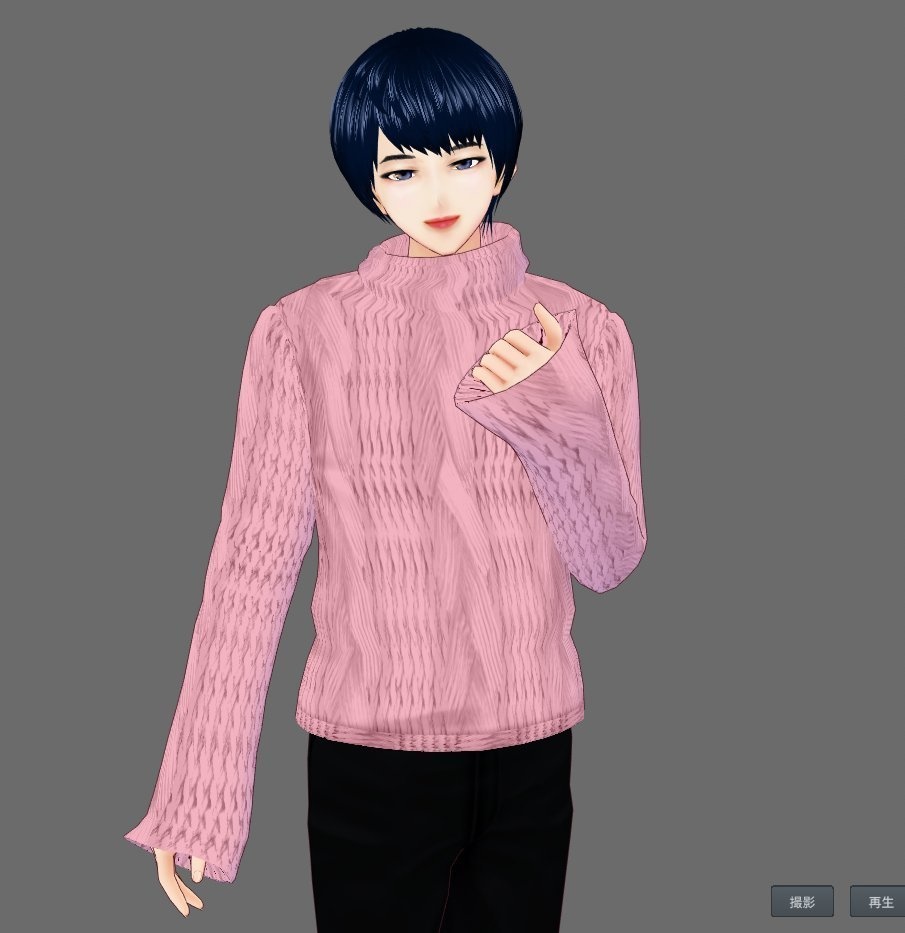 【Vroid】タートルネックセーター(男女兼用/全20色)