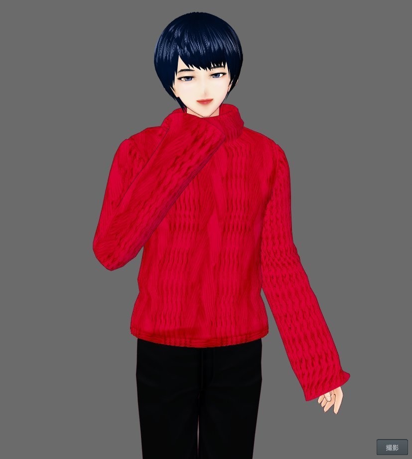 【Vroid】タートルネックセーター(男女兼用/全20色)