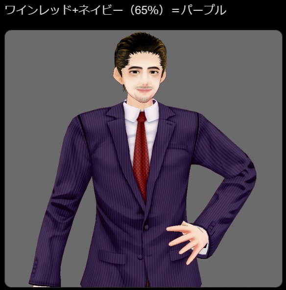 【Vroid】パンツスーツ(男女兼用/全12色+ネクタイ・シャツ付)