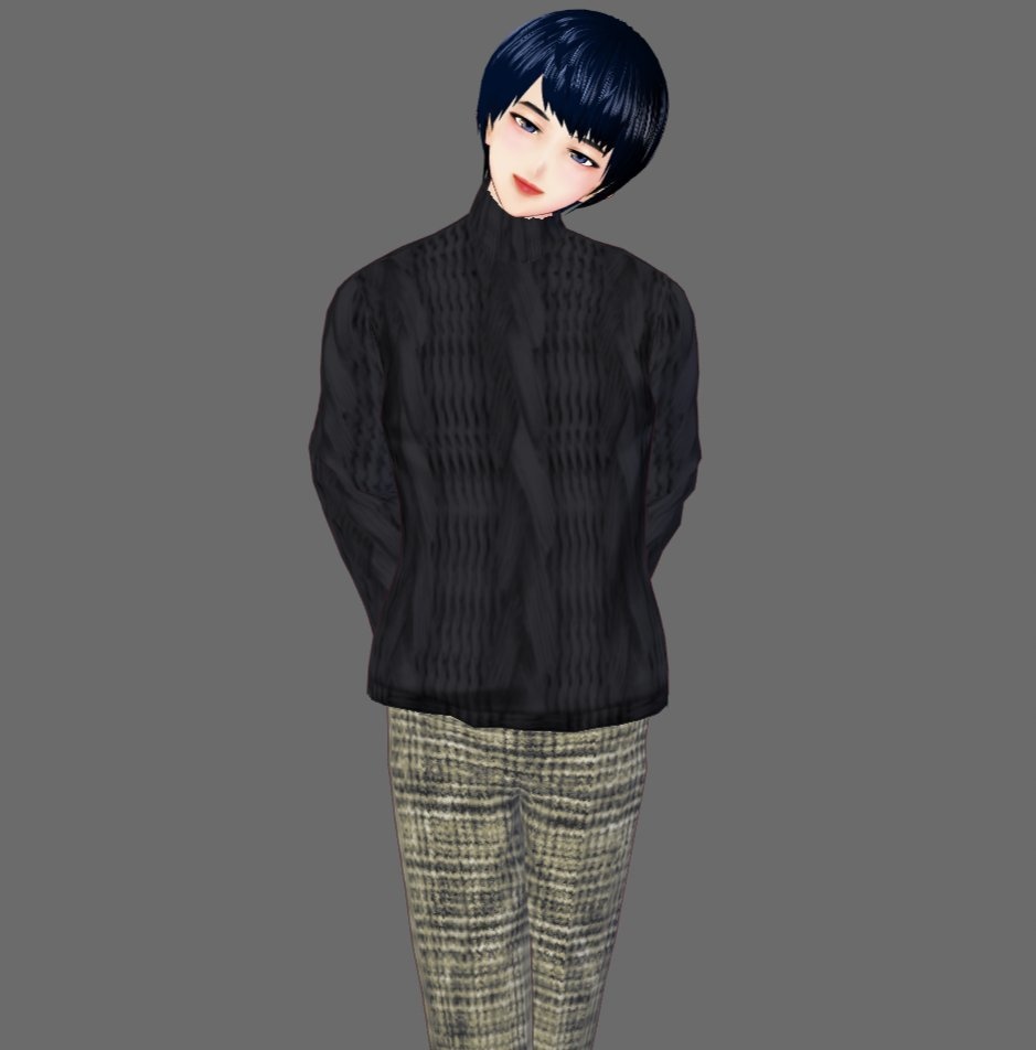 【Vroid】ハイネックセーター(全8色)