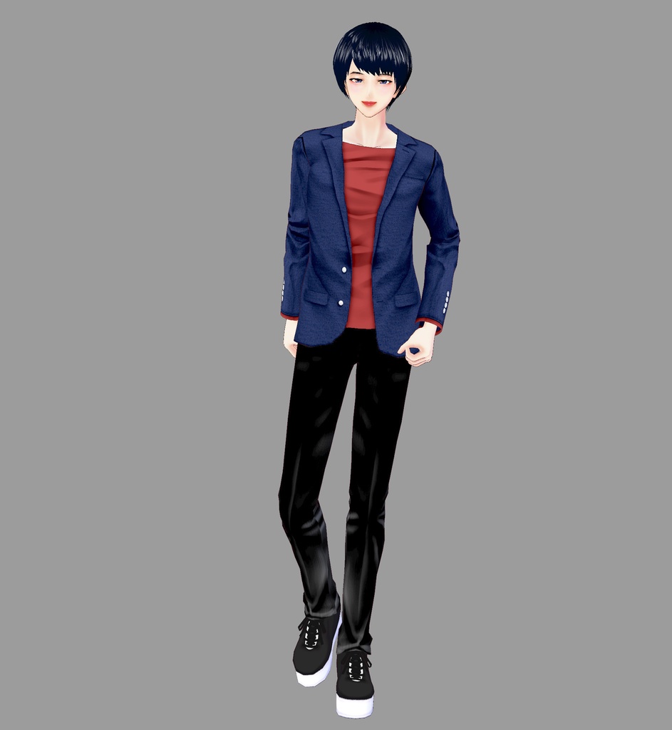 【Vroid】コーデ済みカジュアルジャケットセット(全5色)