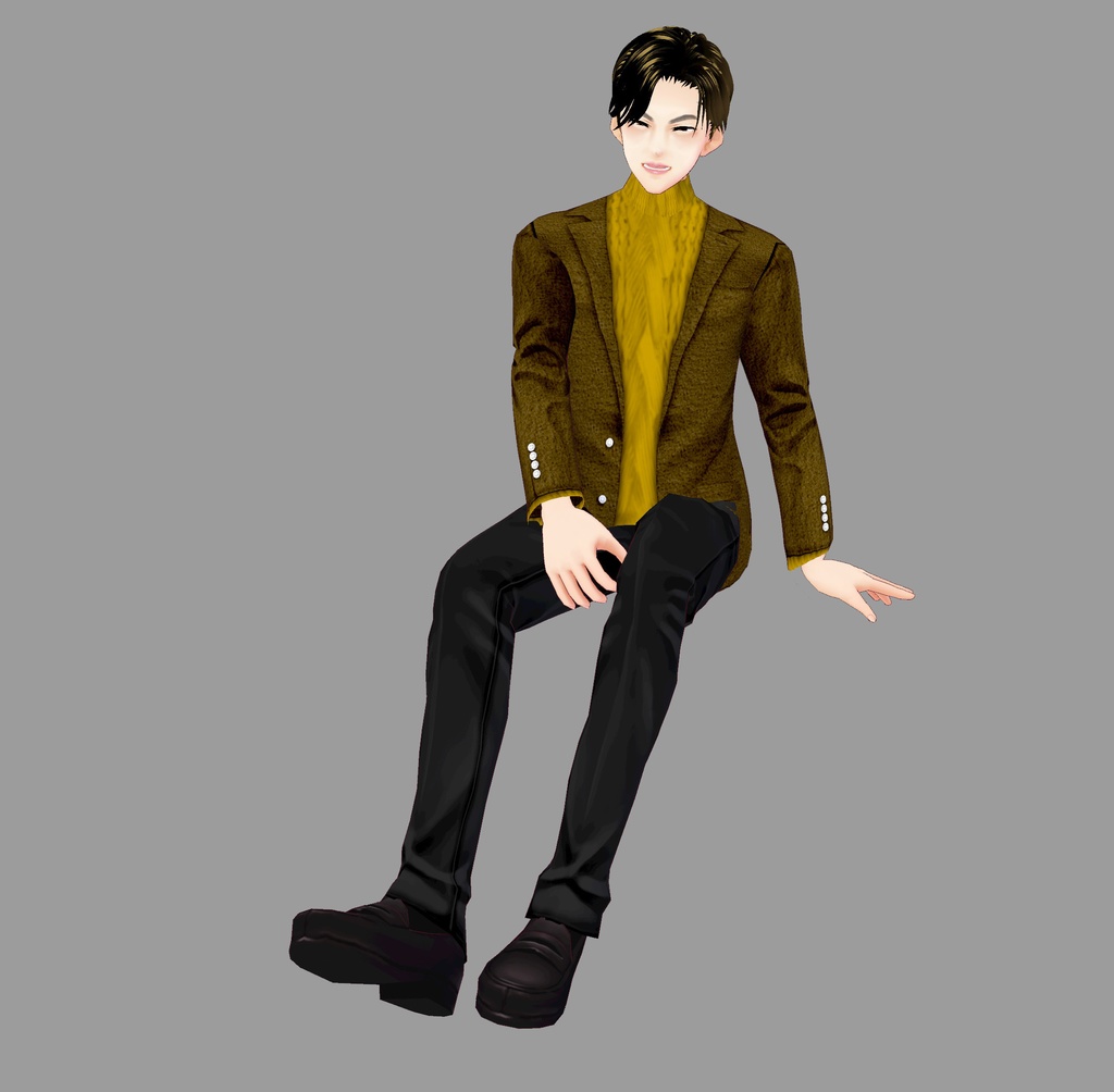 【Vroid】コーデ済みカジュアルジャケットセット(全5色)