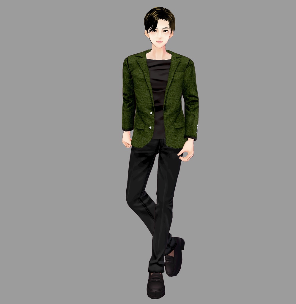 【Vroid】カジュアルジャケット フルセット(インナー付き)