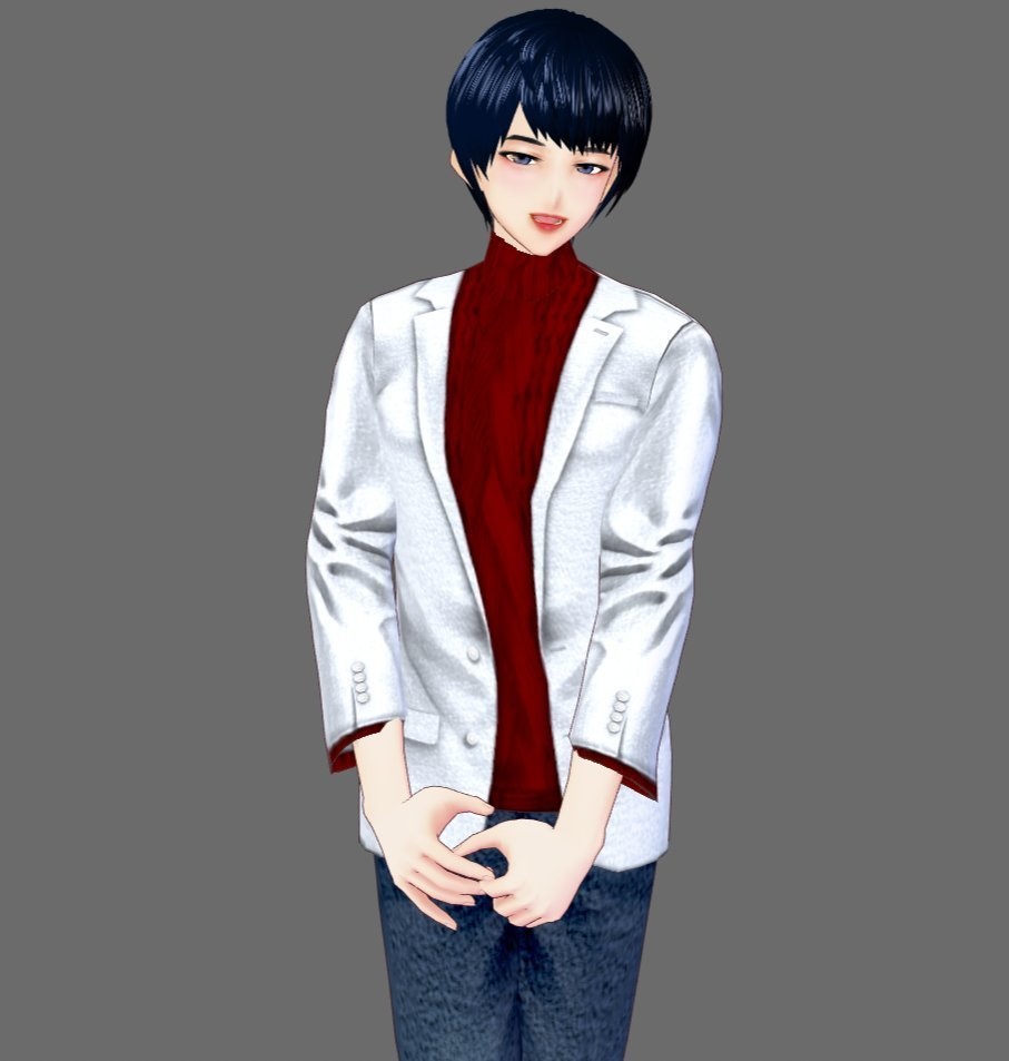 【Vroid】カジュアルジャケット フルセット(インナー付き)