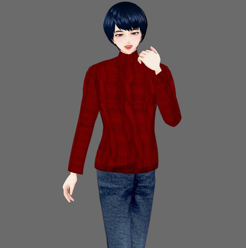 【Vroid】カジュアルジャケット フルセット(インナー付き)