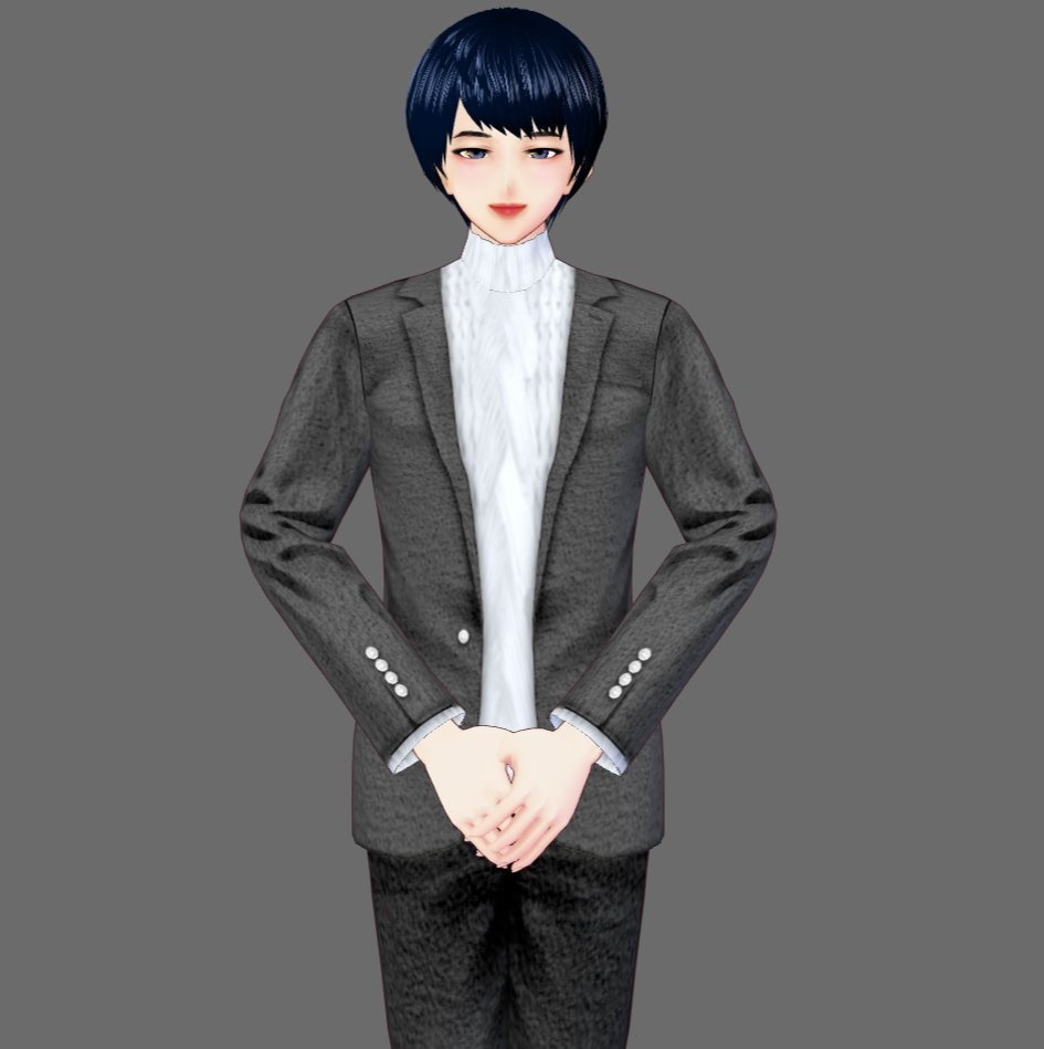 【Vroid】カジュアルジャケット フルセット(インナー付き)