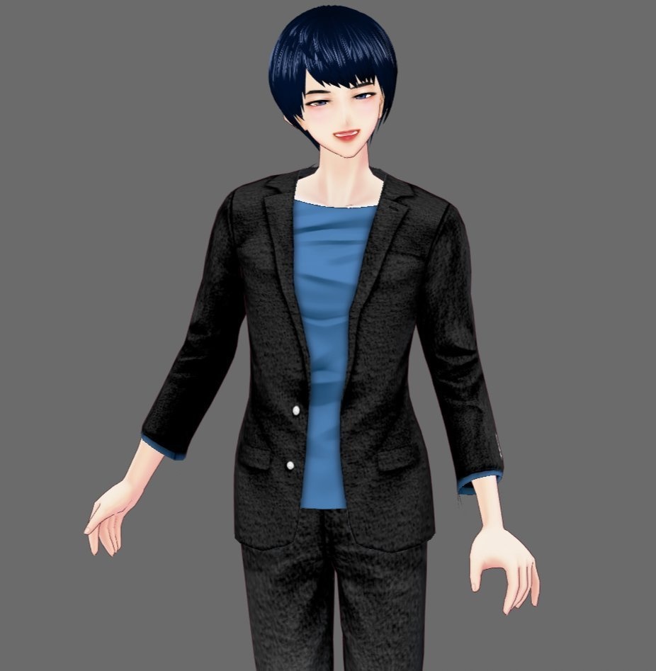 【Vroid】カジュアルジャケット フルセット(インナー付き)