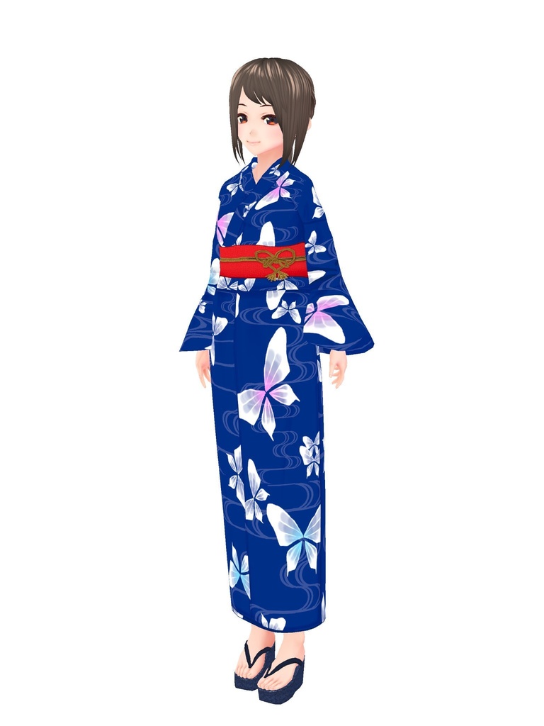 【Vroid】貴方だけの浴衣を仕立てよう(女性・女装用/浴衣+小物セット)