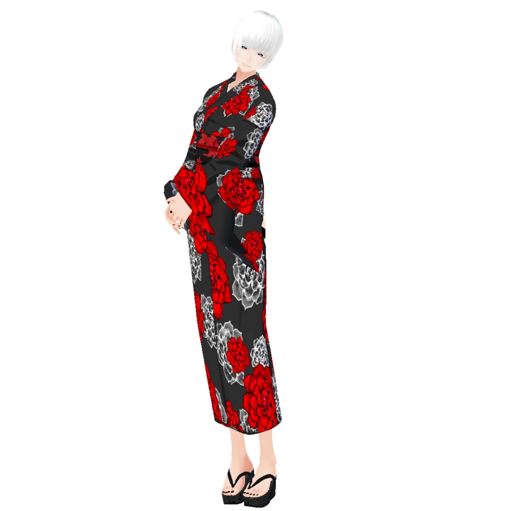 【Vroid】貴方だけの浴衣を仕立てよう(女性・女装用/浴衣+小物セット)