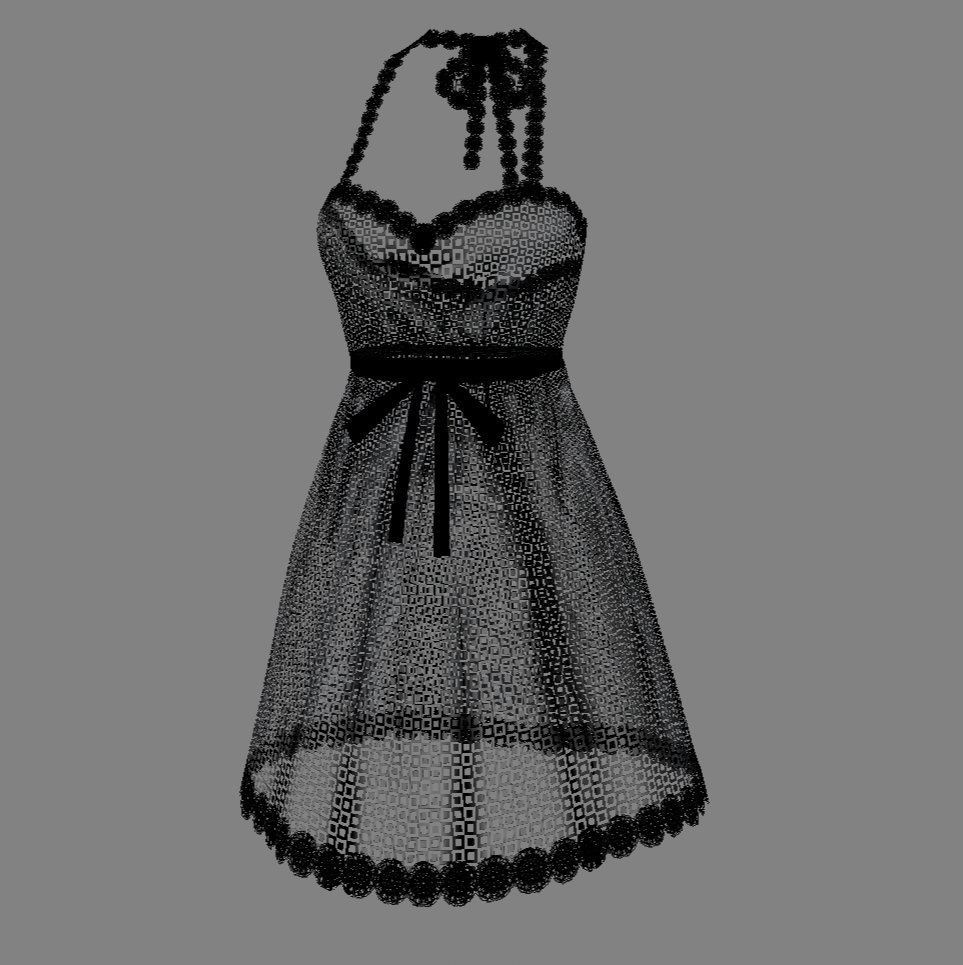 【Vroid】シースルーランジェリー(男女版あり・無料版あり)