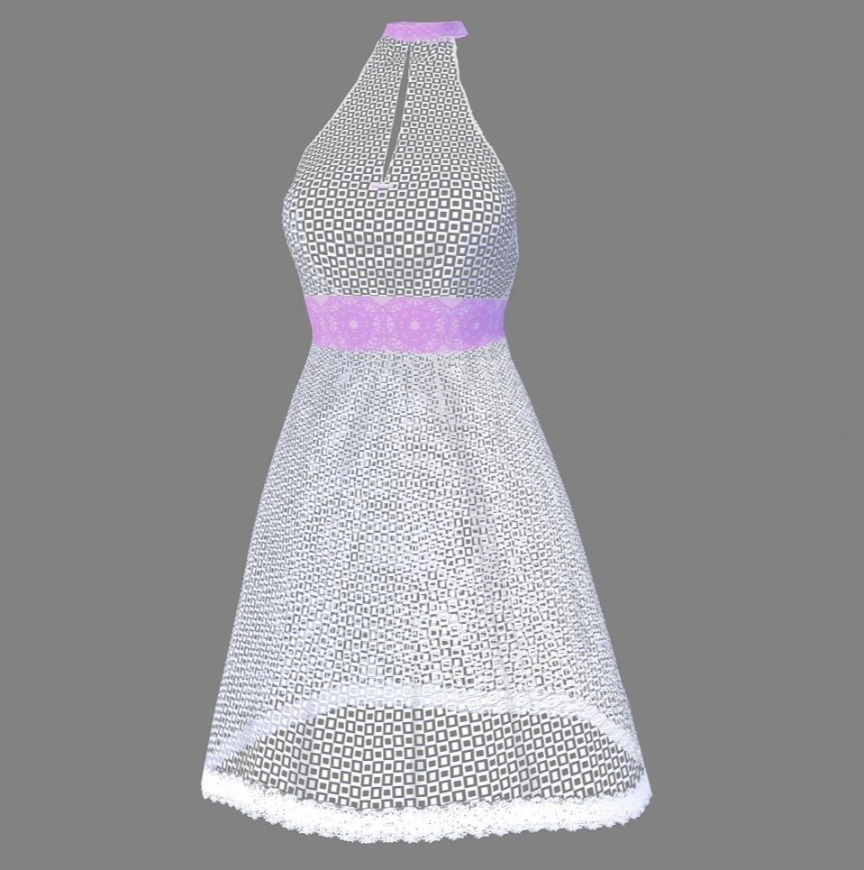 【Vroid】シースルーランジェリー(男女版あり・無料版あり)