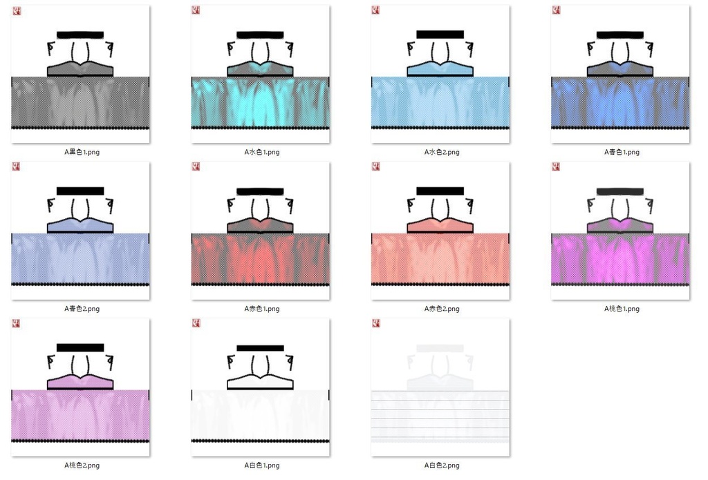 【Vroid】シースルーランジェリー(男女版あり・無料版あり)