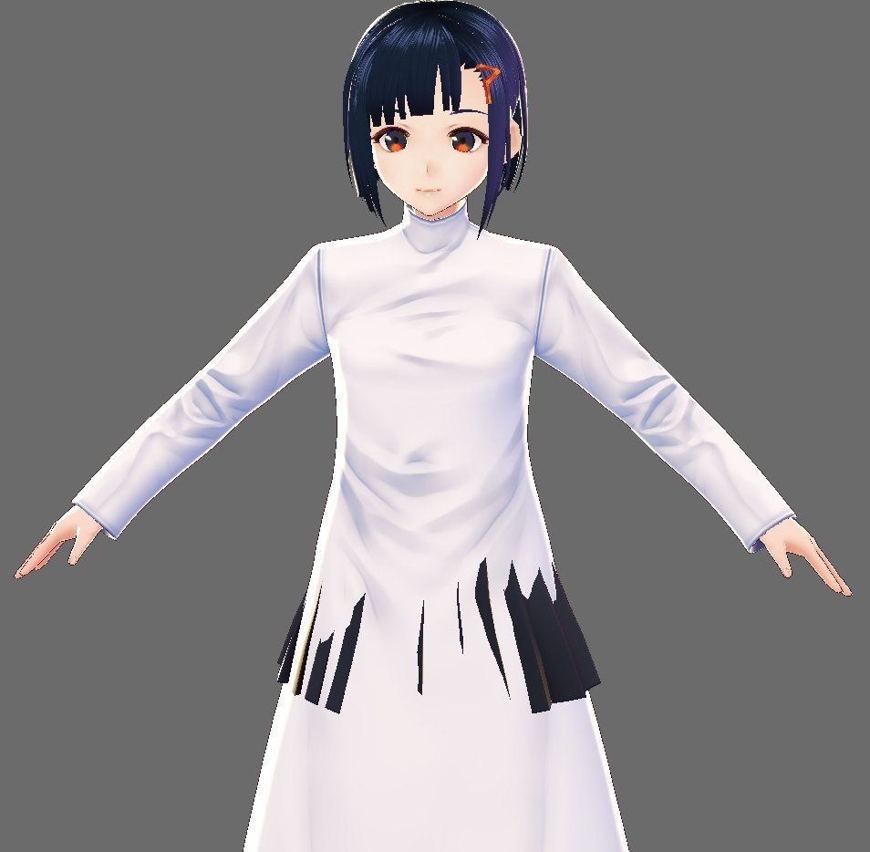 【Vroid】ペンシルスカート版プリーツスカート