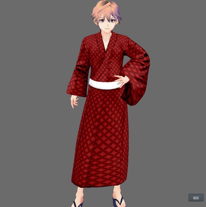 【Vroid】貴方だけの浴衣を仕立てよう(男性用/浴衣+小物セット)