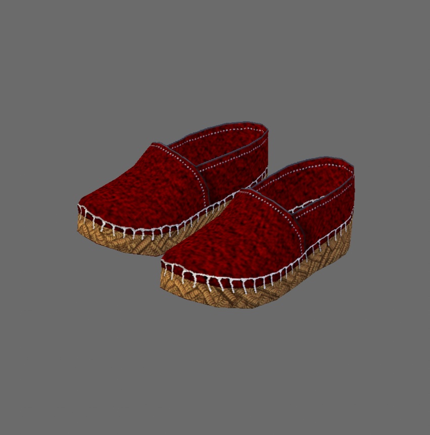 【Vroid】エスパドリーユ風シューズ(男女兼用/全10色/無料版あり)