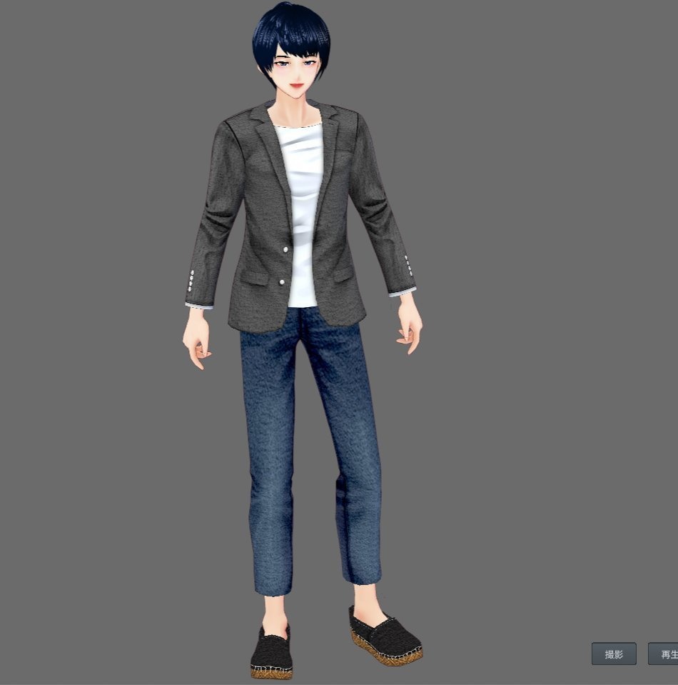 【Vroid】エスパドリーユ風シューズ(男女兼用/全10色/無料版あり)