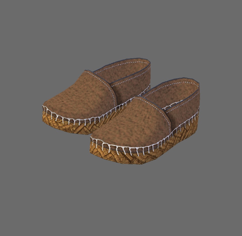 【Vroid】エスパドリーユ風シューズ(男女兼用/全10色/無料版あり)