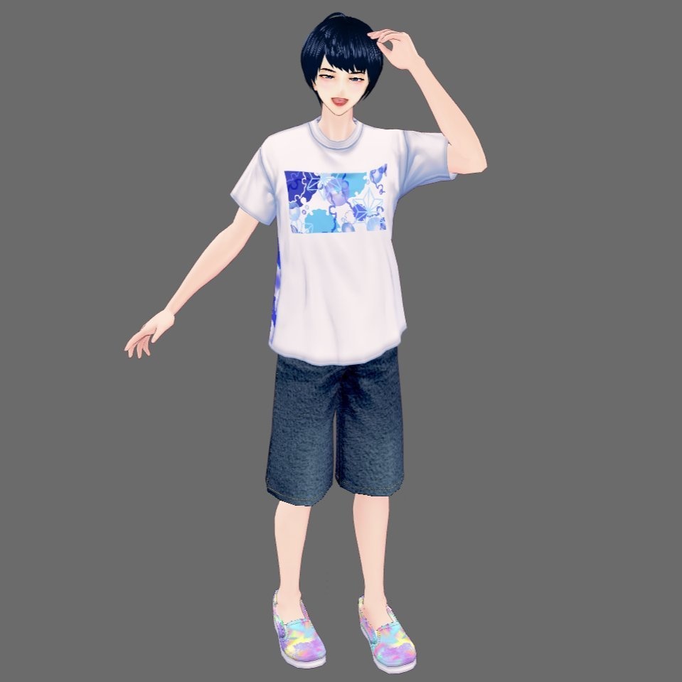 【Vroid】らくがきスリッポン(男女兼用/全4)