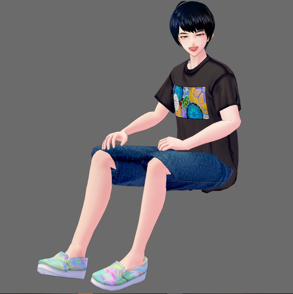 【Vroid】らくがきスリッポン(男女兼用/全4)