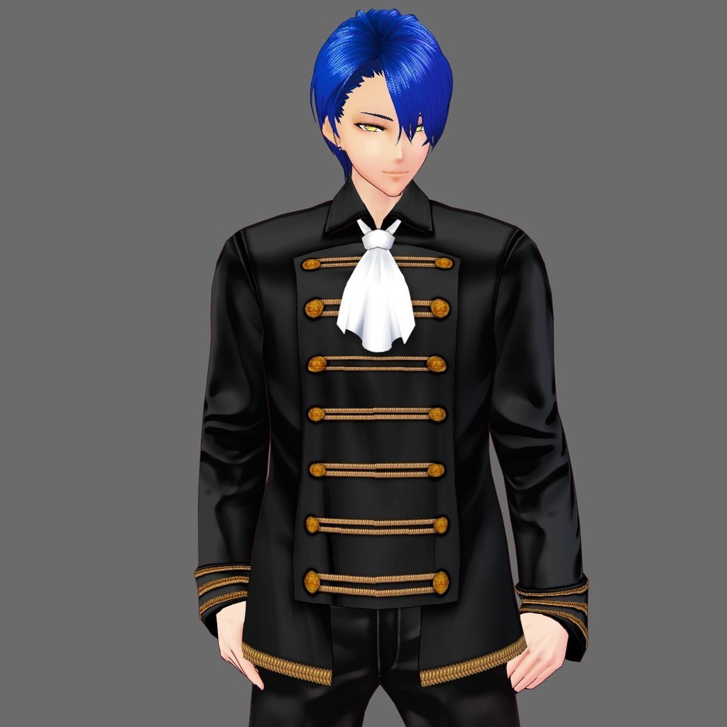 【Vroid】ナポレオンジャケット(男女兼用/全4色+ズボンorスカート付)