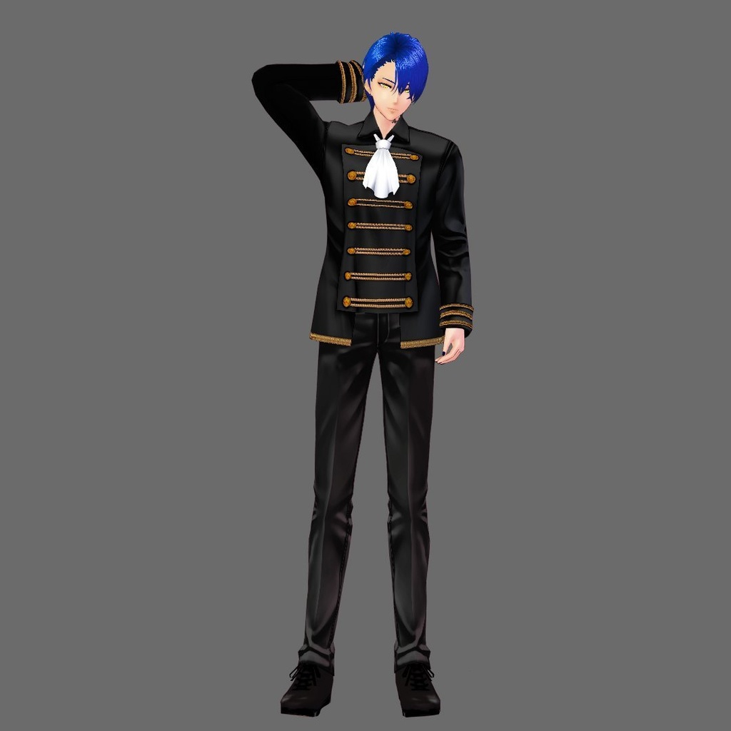 【Vroid】ナポレオンジャケット(男女兼用/全4色+ズボンorスカート付)