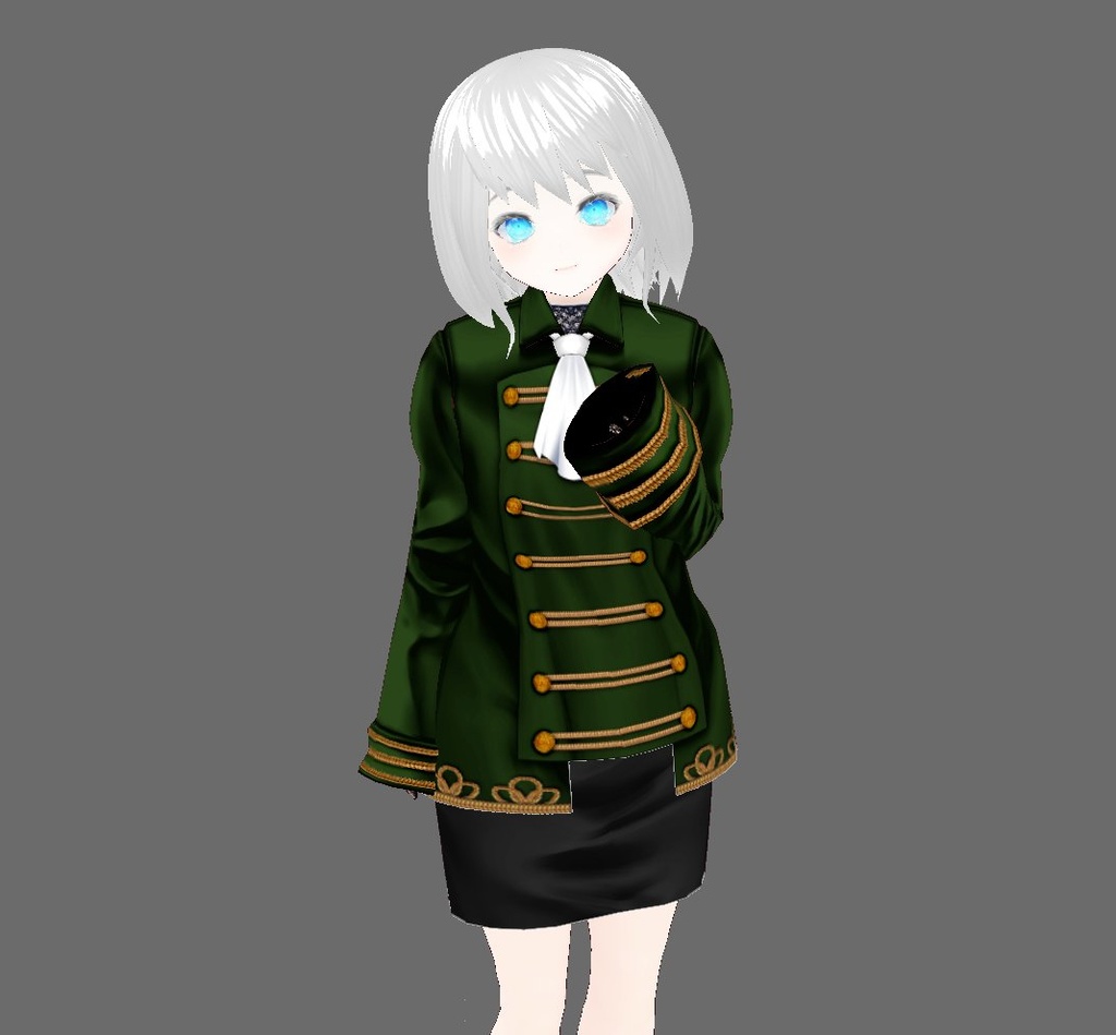 【Vroid】ナポレオンジャケット(男女兼用/全4色+ズボンorスカート付)